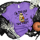 Wholesale Too Old for this Sheet Graphic Tee - Heather Team Purple Tee