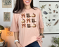 Wholesale Western Fall Graphic Tee - Peach Tee