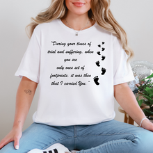  Footprints in the Sand Graphic Tee