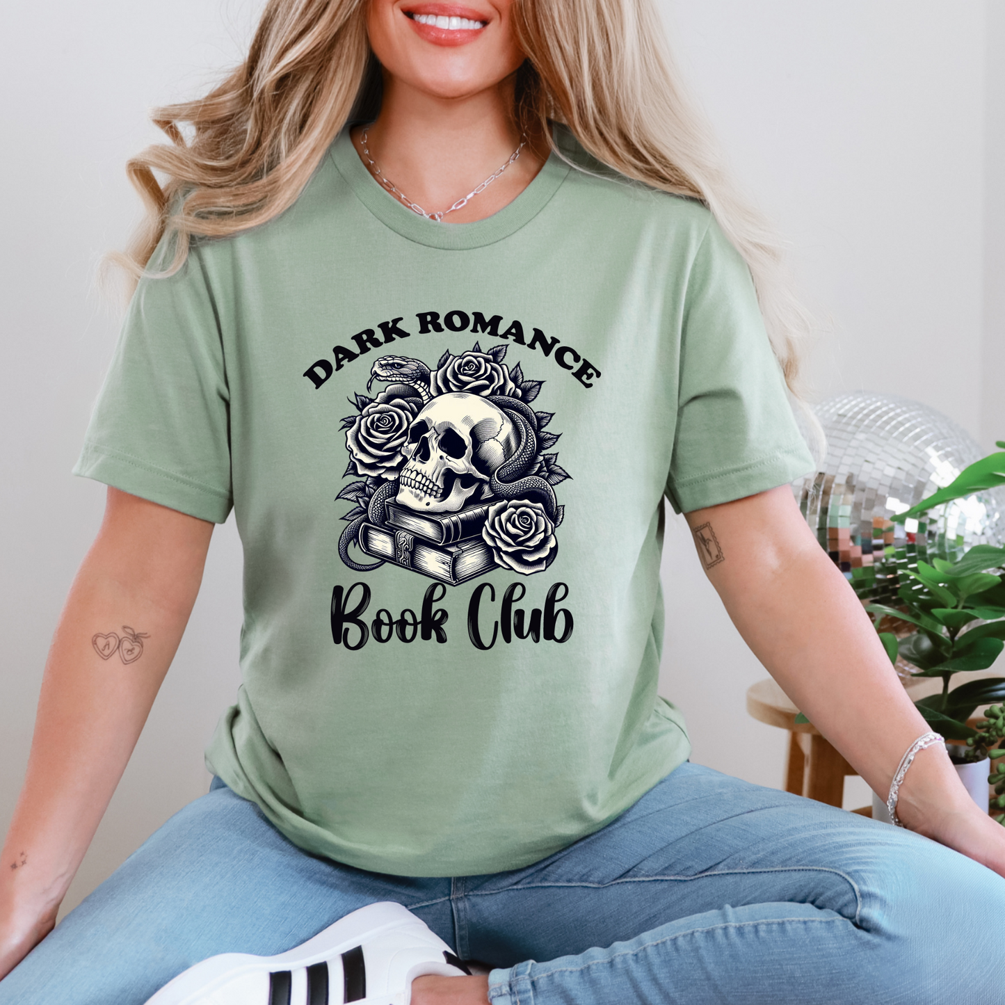 Wholesale Dark Romance Book Club Graphic Tee - Sage Tee