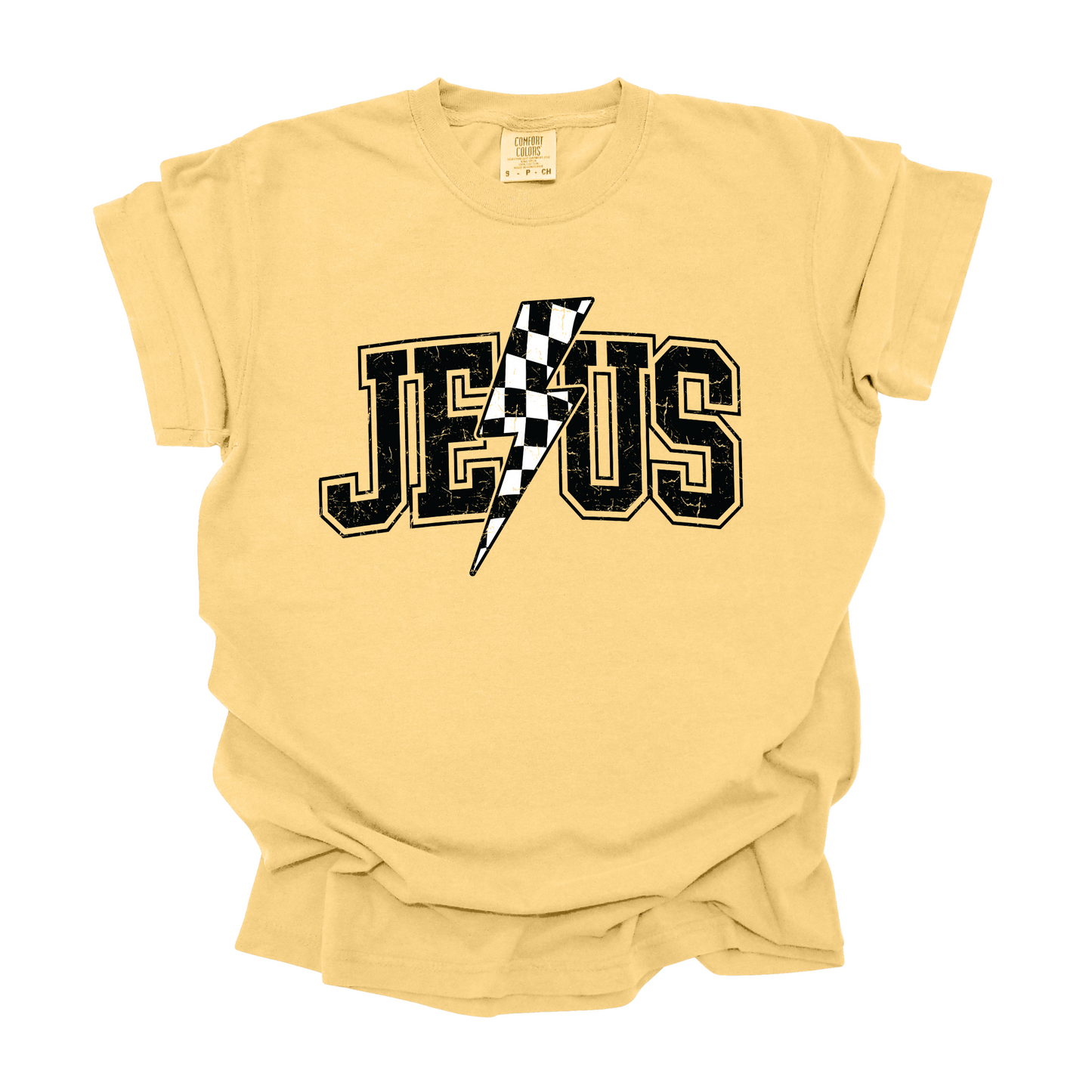 Wholesale Jesus Lightning Graphic Tee - CC Wine Tee