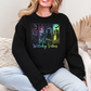 Wholesale Witchy Cat Vibes Graphic Tee or Sweatshirt - Black Sweatshirt