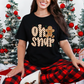 Wholesale Oh Snap Gingerbread Graphic Tee - Black Tee