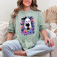 Wholesale Floral Ghost Graphic Tee - CC Colorblast Fern Tee
