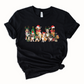 Wholesale Christmas Dogs Graphic Tee - Red Tee