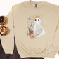 Wholesale Vintage Lace Ghost - Maroon Sweatshirt