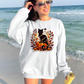 Wholesale Cat with Pumpkin Sweatshirt - White Sweatshirt
