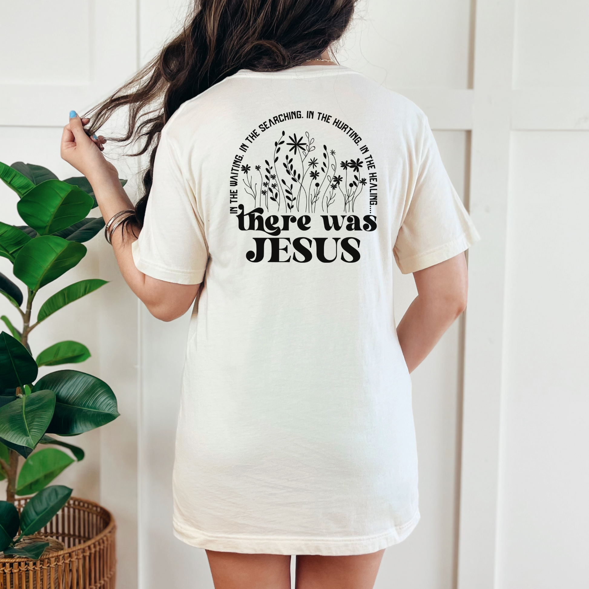 Wholesale In the Hurting Jesus Graphic Tee - Natural Tee