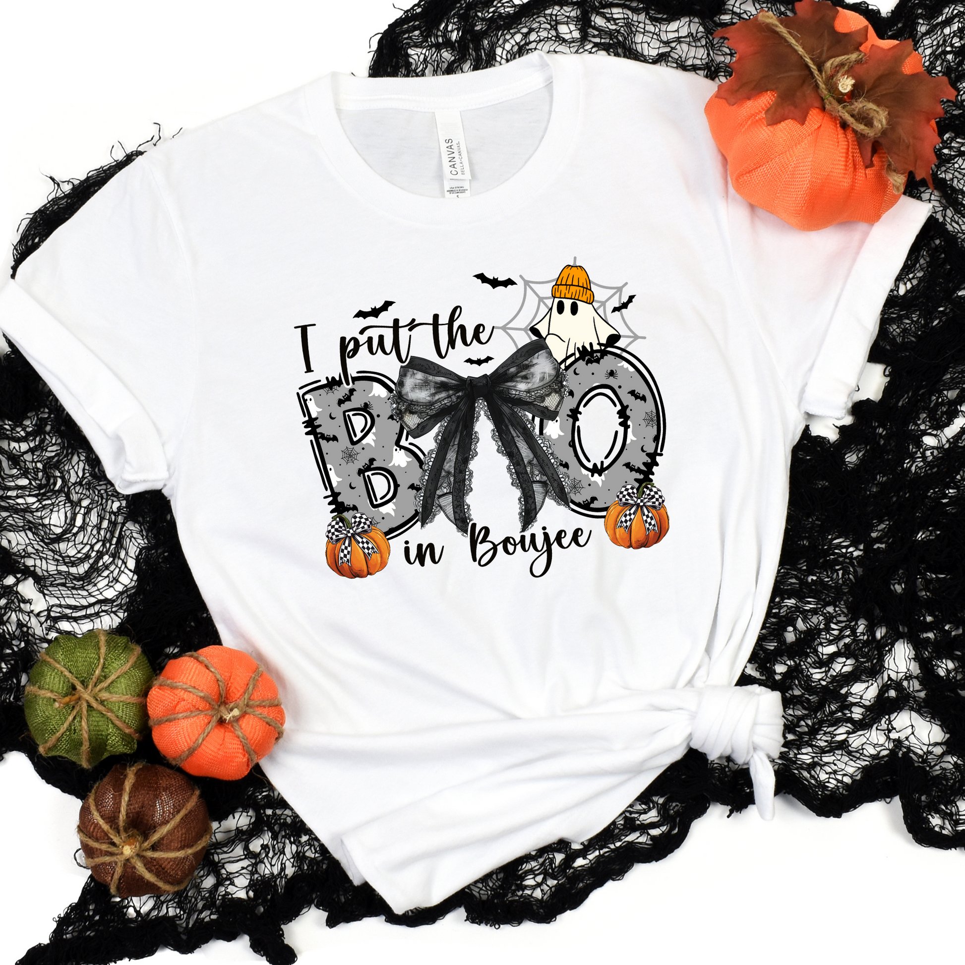 Wholesale Boo in Boujee Graphic Tee - White Tee