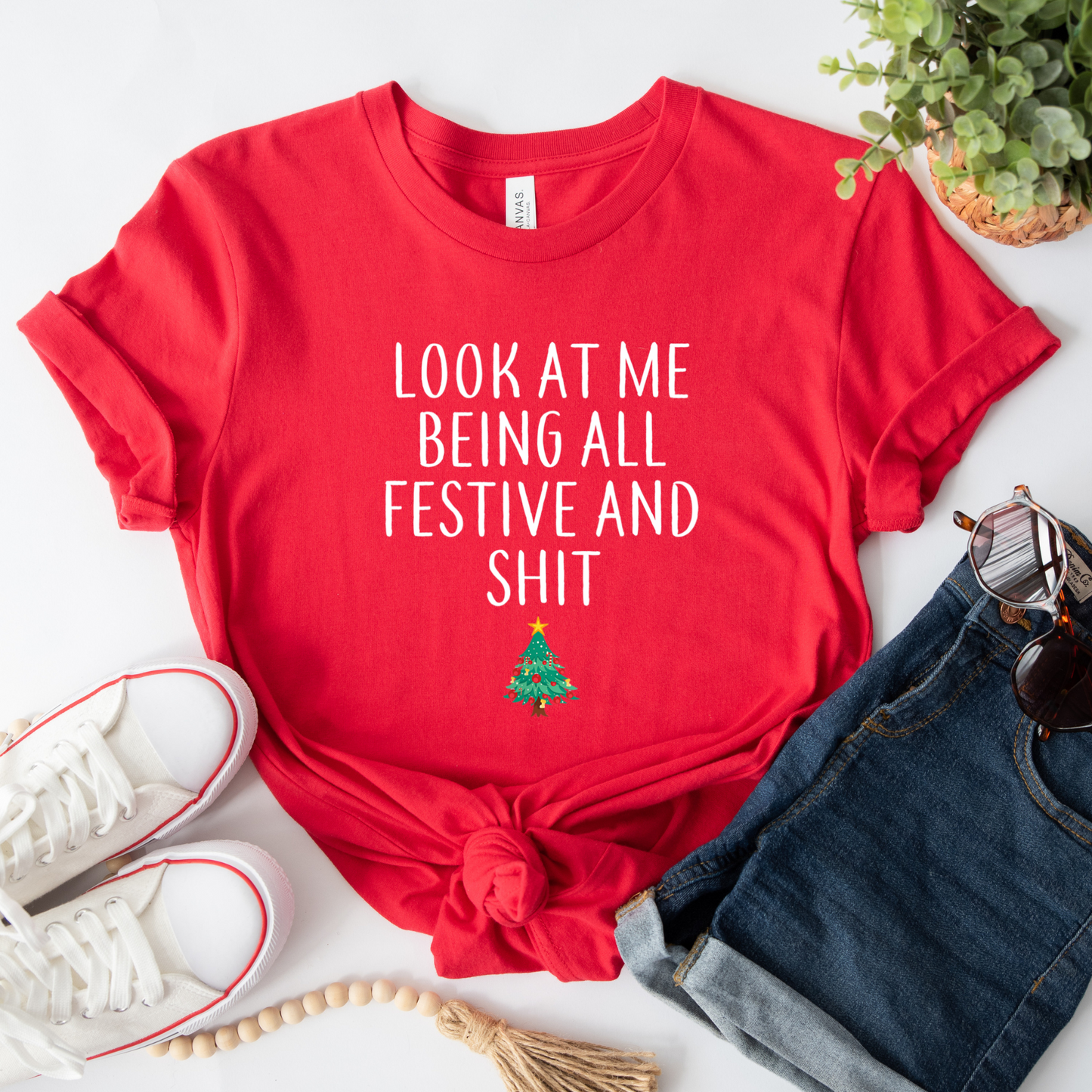Wholesale All festive and shit Graphic Tee - Black Sweatshirt