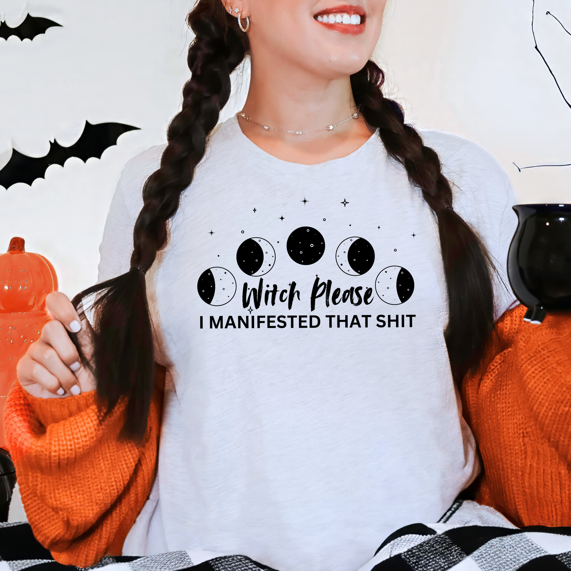 Wholesale I manifested that Graphic Tee - Grey Tee