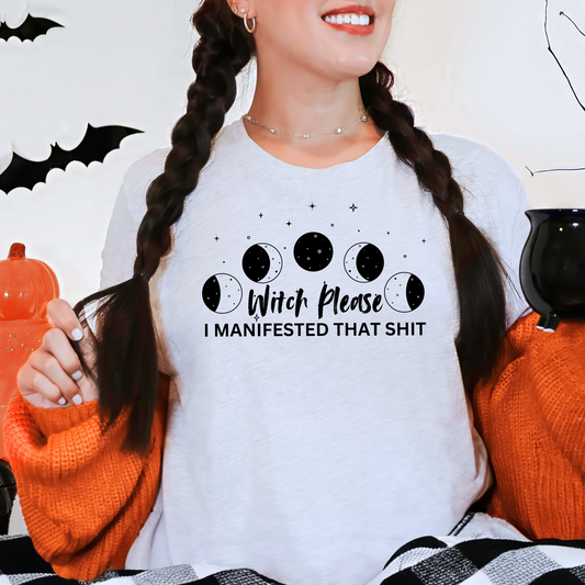 Wholesale I manifested that Graphic Tee - Grey Tee