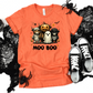 Wholesale Moo Boo Graphic Tee - Heather Orange Tee
