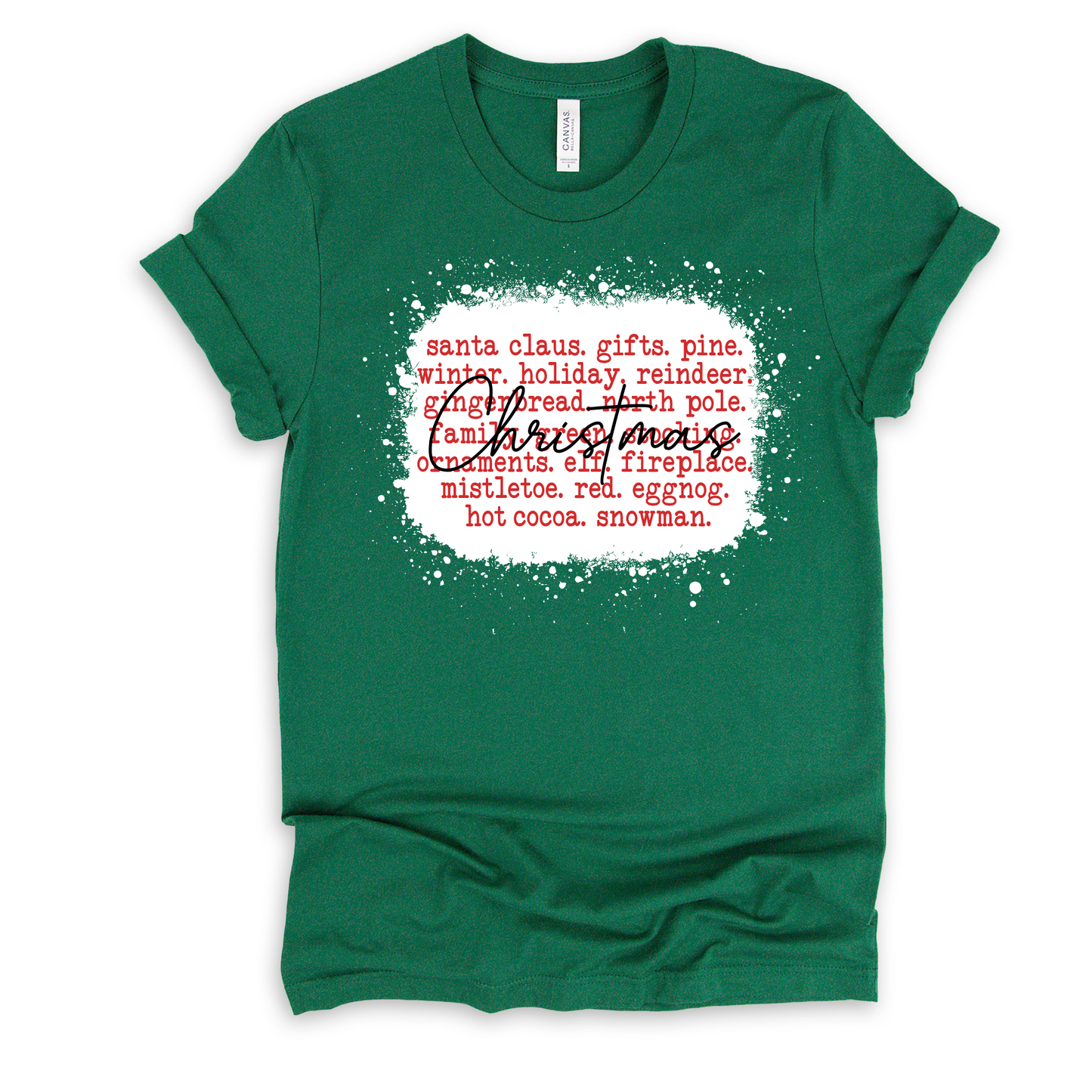 Wholesale Christmas Things Graphic Tee - Evergreen Tee