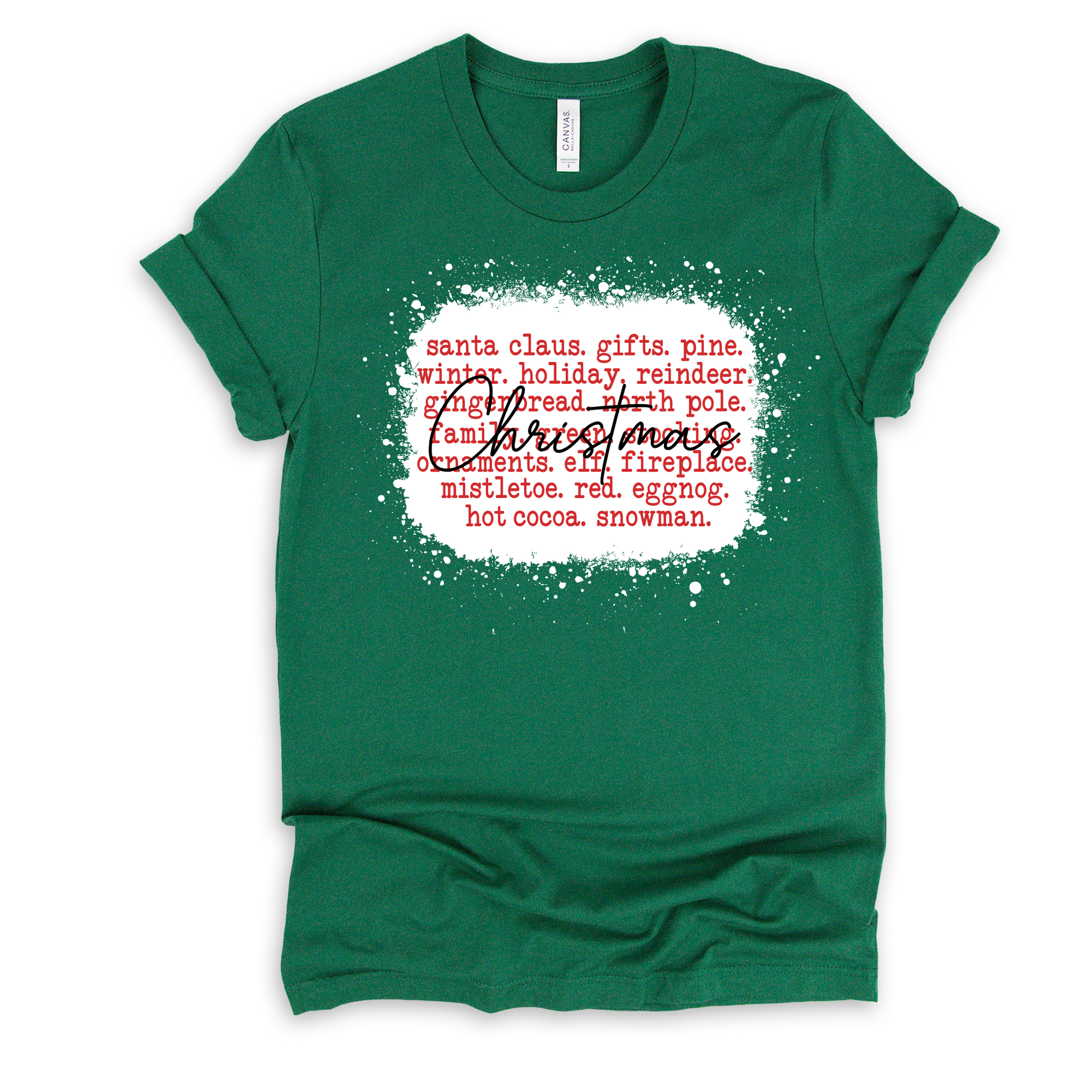 Wholesale Christmas Things Graphic Tee - Evergreen Tee