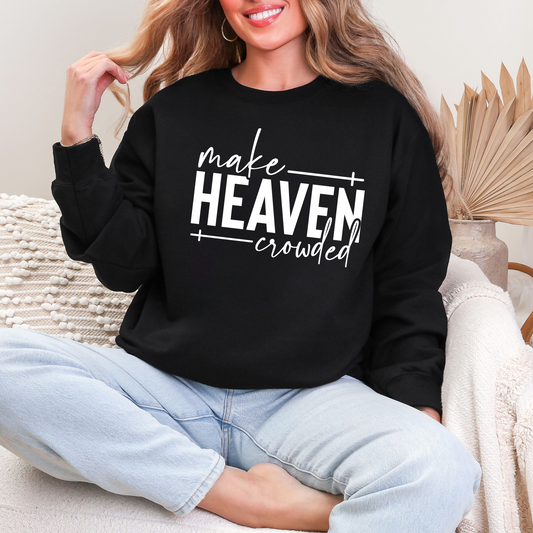 Wholesale Make Heaven Crowded Cross Sweatshirt - Black Sweatshirt