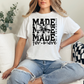 Wholesale Made For More Graphic Tee - CC White Tee