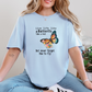 Wholesale Live Like Like a Butterfly Graphic Tee - Baby Blue Tee