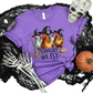 Wholesale Funny Halloween Chickens Graphic Tee - Heather Team Purple Tee