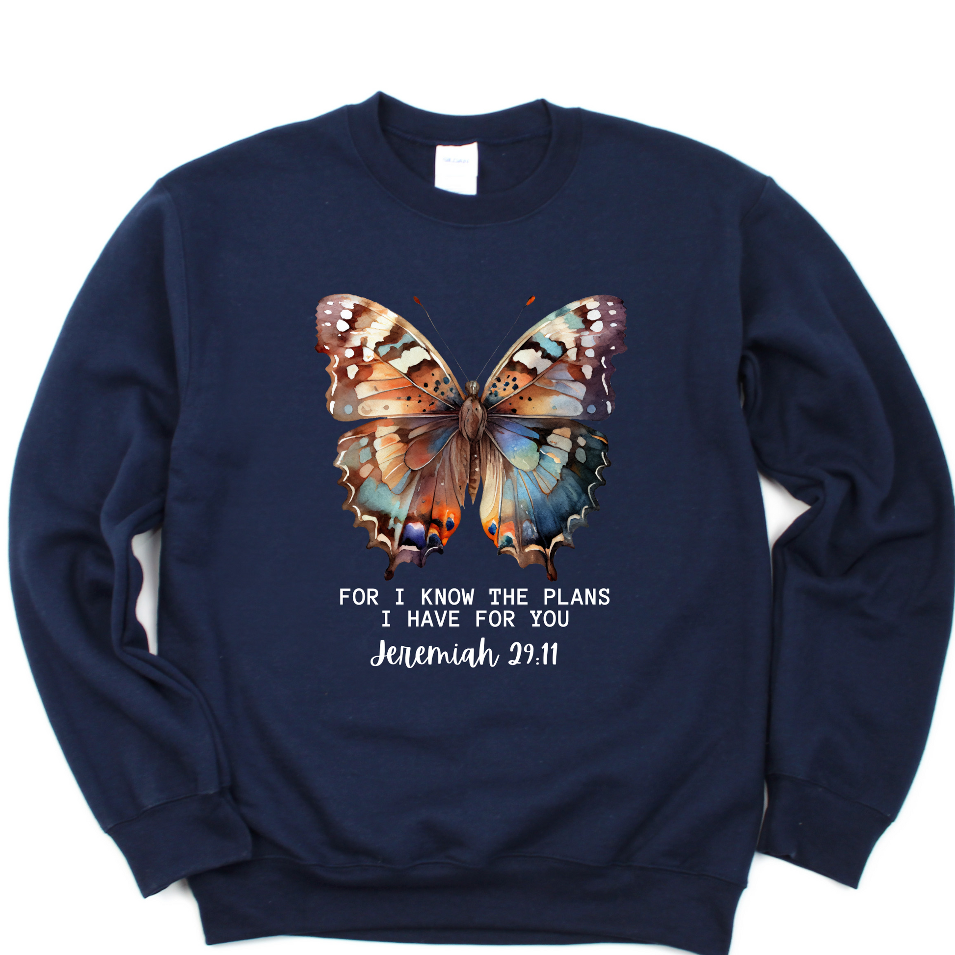 Wholesale The plans I have for you Graphic Tee - Navy Sweatshirt