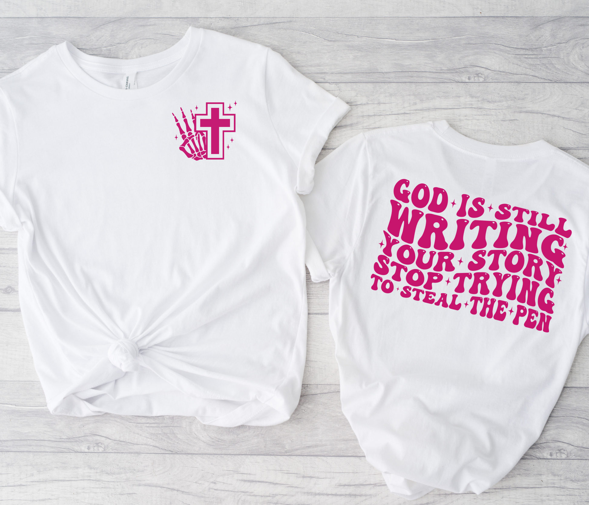 Wholesale Writing Your Story Graphic Tee - White Tee