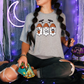 Wholesale Coffee Ghosts Graphic Tee - Grey Tee