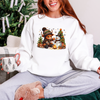 Highland Cow & Snowman Sweatshirt