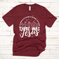 Wholesale There was Jesus Graphic Tee - Navy Tee