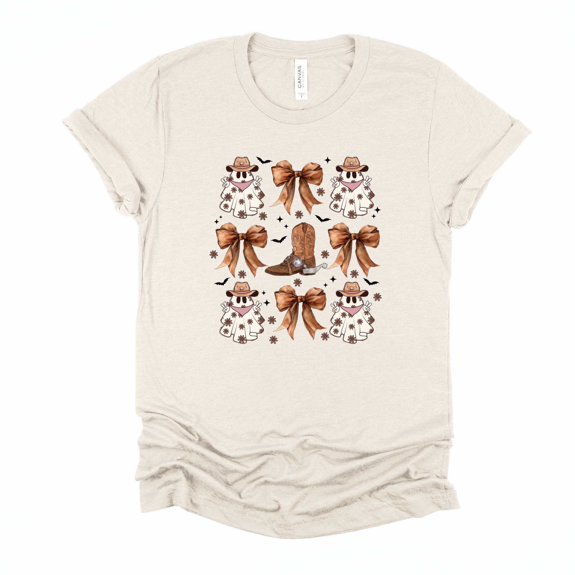 Wholesale Ghost Cowboy Coquette - Heather Dust Tee