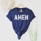 Wholesale Amen Distressed Graphic Tee - Navy Tee