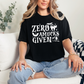 Wholesale Zero Amucks Given Graphic Tee - Black Tee