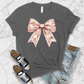 Wholesale Gingerbread Bow Graphic Tee - Asphalt Tee