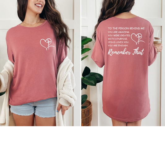 Wholesale To The Person Behind Me Graphic Tee - Mauve Tee