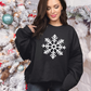 Wholesale Winter Snowflake - Red Sweatshirt