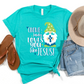 Wholesale Gnome Body Graphic Tee - Teal