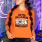 Wholesale Falloween Directions Graphic Tee - Burnt Orange Tee