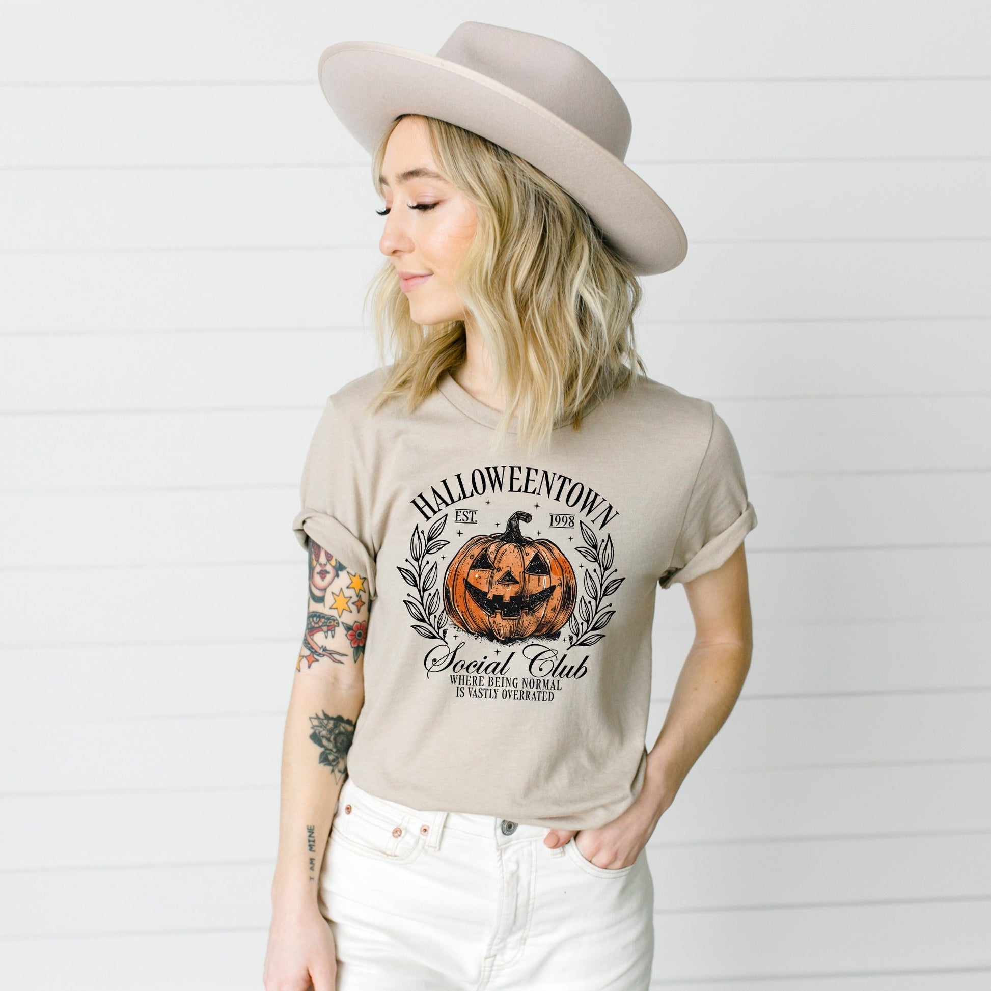 Wholesale Halloweentown Social Club - Heather Dust Tee