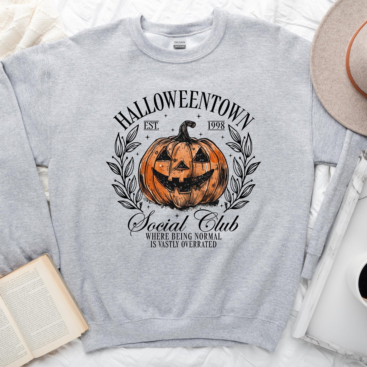Wholesale Halloweentown Social Club - Grey Tee