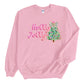 Wholesale Pink Holly Jolly - White Sweatshirt