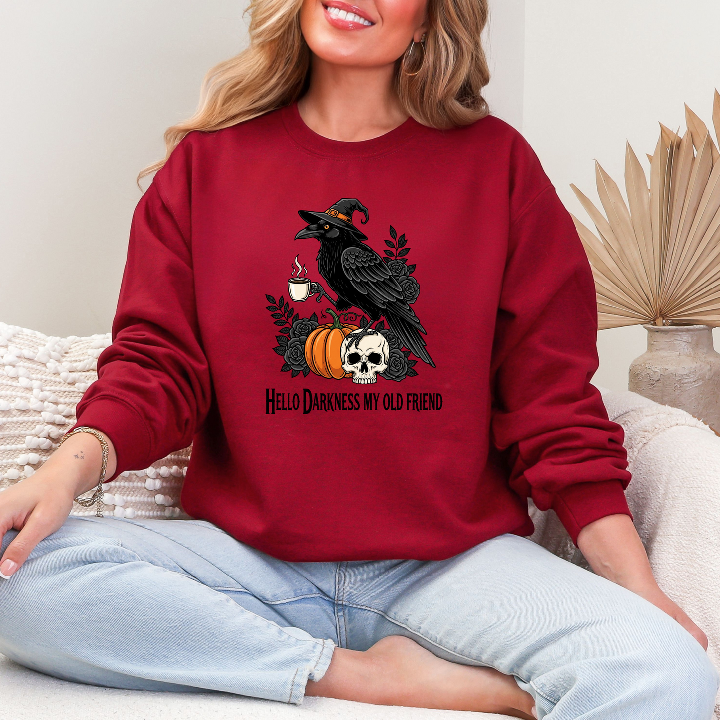 Wholesale Raven Darkness My Friend Sweatshirt - Garnet Sweatshirt