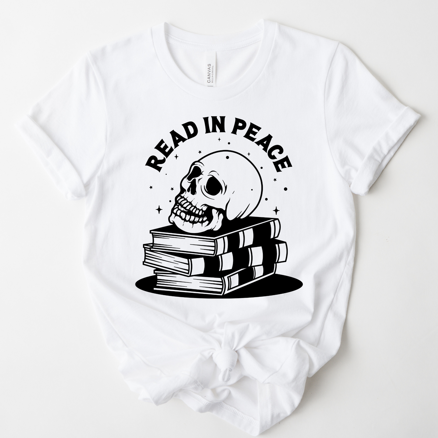 Wholesale Read in Peace Graphic Tee - Ash Grey