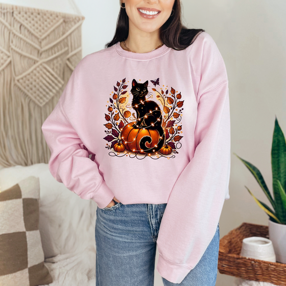 Cat with Pumpkin Sweatshirt