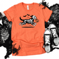 Wholesale Skeleton Dog Graphic Tee - Heather Orange Tee