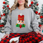 Wholesale Faux Yarn Nutcracker Sweatshirt - Grey Sweatshirt