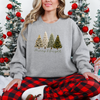 Merry & Bright Faux Yarn Trees Sweatshirt