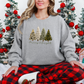 Wholesale Merry & Bright Faux Yarn Trees Sweatshirt - Grey Sweatshirt