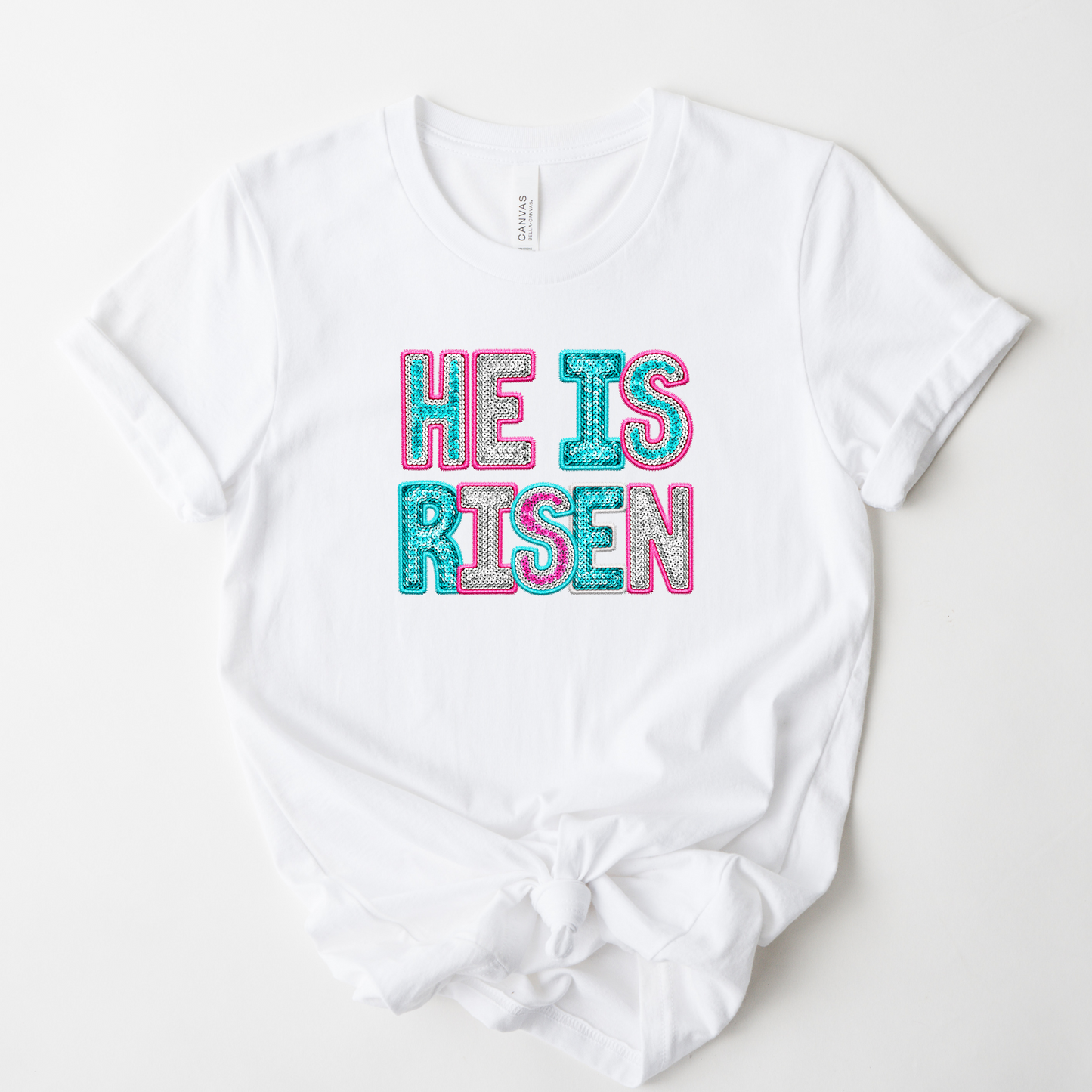 Wholesale He is Risen Graphic Tee - White Sweatshirt