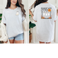 Wholesale Hanging Ghost Graphic Tee or Sweatshirt - Ash Tee Front/Back