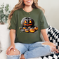 Wholesale Lit Up Pumpkins Graphic Tee - Military Green Tee
