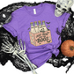 Wholesale Just here for the boos Graphic Tee - Heather Team Purple Tee